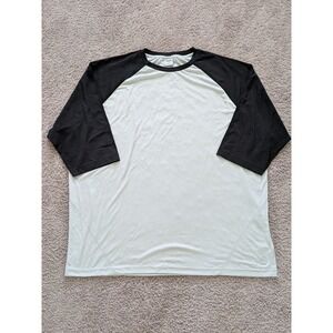 Gymshark Men's 3/4 Sleeve Graphic Raglan Shirt XXXL 3XL Bodybuilding Logo Active